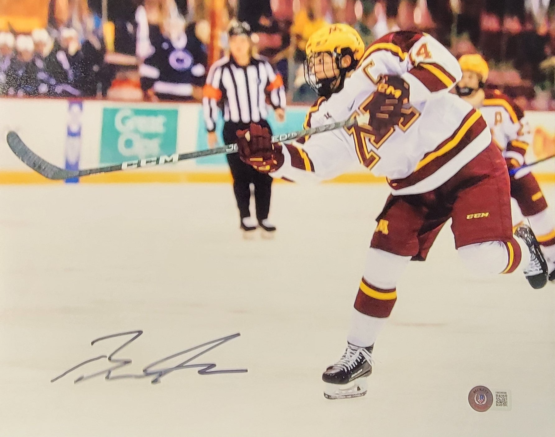 Brock Faber 'College' Signed 11x14 Photo #3