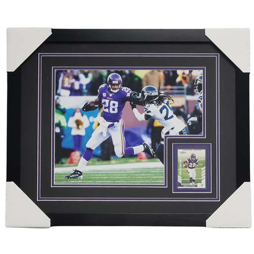 Adrian Peterson Professionally Framed 11x14 Rookie Card Display