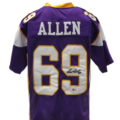 Jared Allen Signed Custom Purple Football Jersey