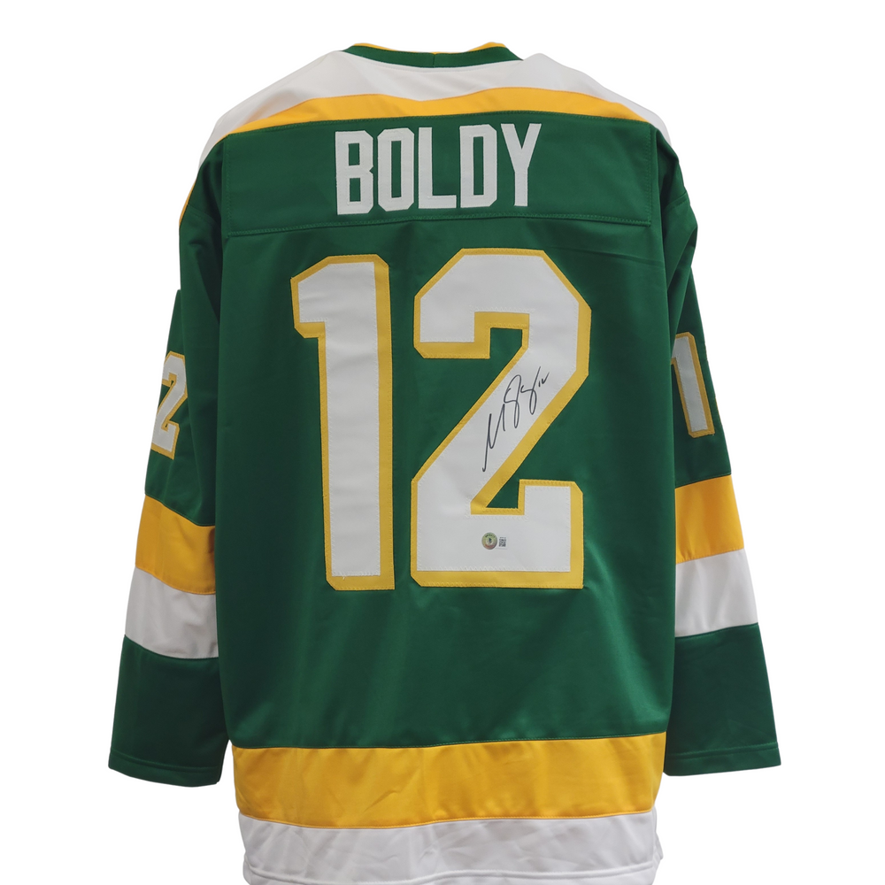 Matt Boldy Signed Custom Green Retro Hockey Jersey