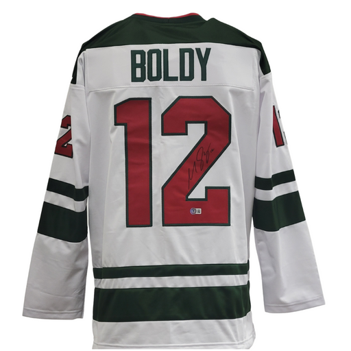 Matt Boldy Signed Custom White Hockey Jersey