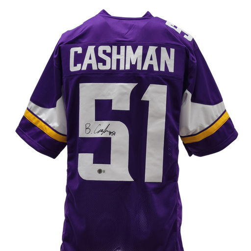 Blake Cashman Signed Custom Purple Football Jersey