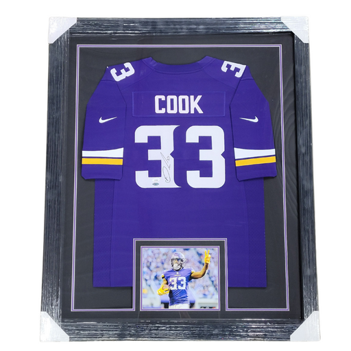 Dalvin Cook Signed & Professionally Framed Nike Purple Football Jersey