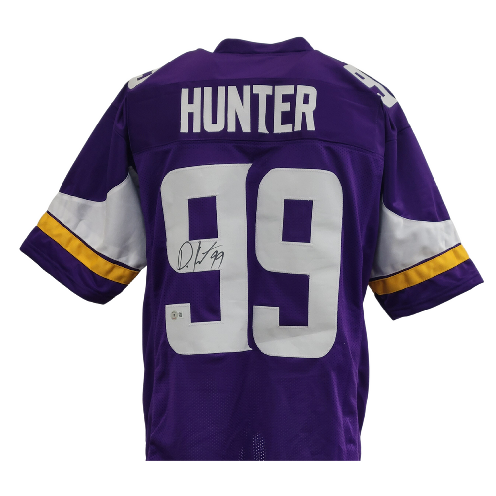 Danielle Hunter Signed Custom Purple Football Jersey