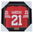 Deion Sanders Signed & Professionally Framed 1/2 Size Custom Red Football Jersey
