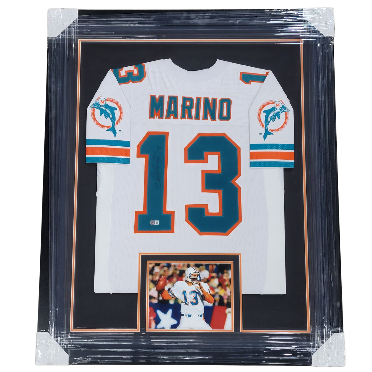 Dan Marino Autographed Signed Framed Miami Dolphins Jersey JSA 