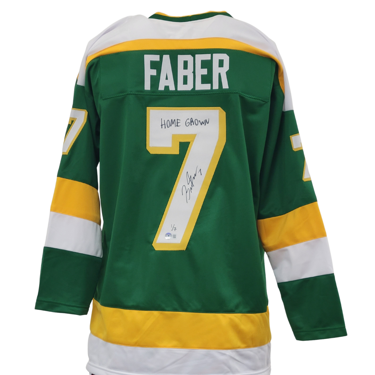 Minnesota Wild Home Green Fanatics Brock Faber Jersey - Minnesota