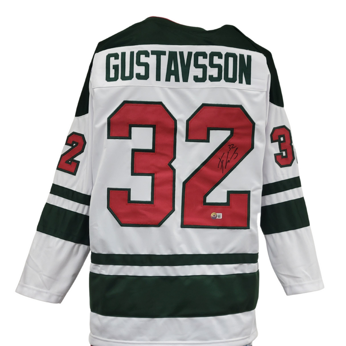 Filip Gustavsson Signed Custom White Hockey Jersey