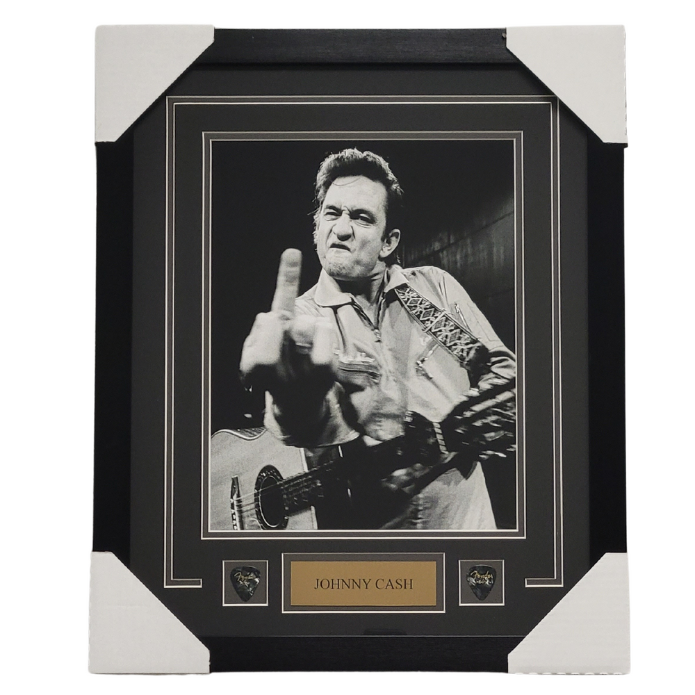 Johnny Cash Framed 11x14 Music Display