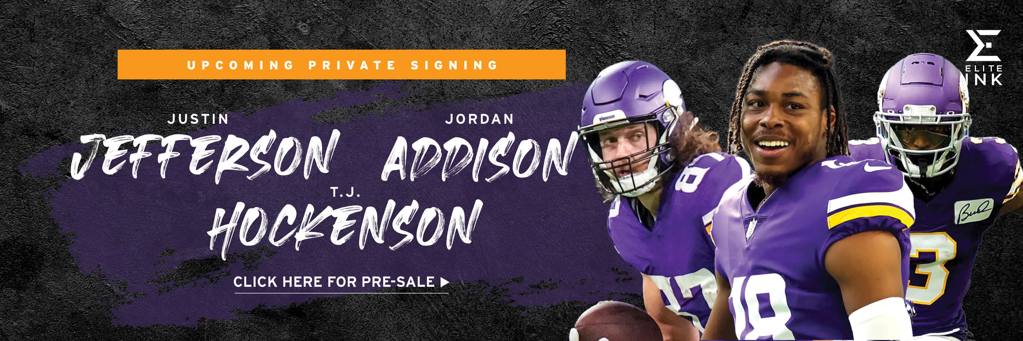 MN VIKINGS / NFL JERSEYS - JJ / HOCKENSON / ADDISON + MORE