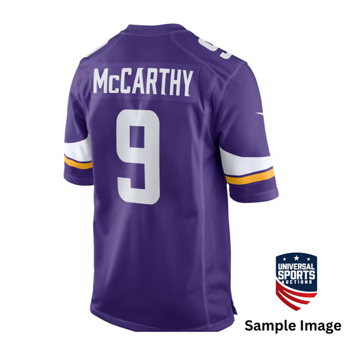 PRE-SALE: JJ McCarthy Signed Custom Purple Football Jersey