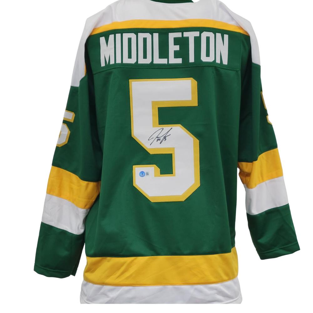 Elite Ink Jake Middleton Signed Custom Green Retro Hockey Jersey