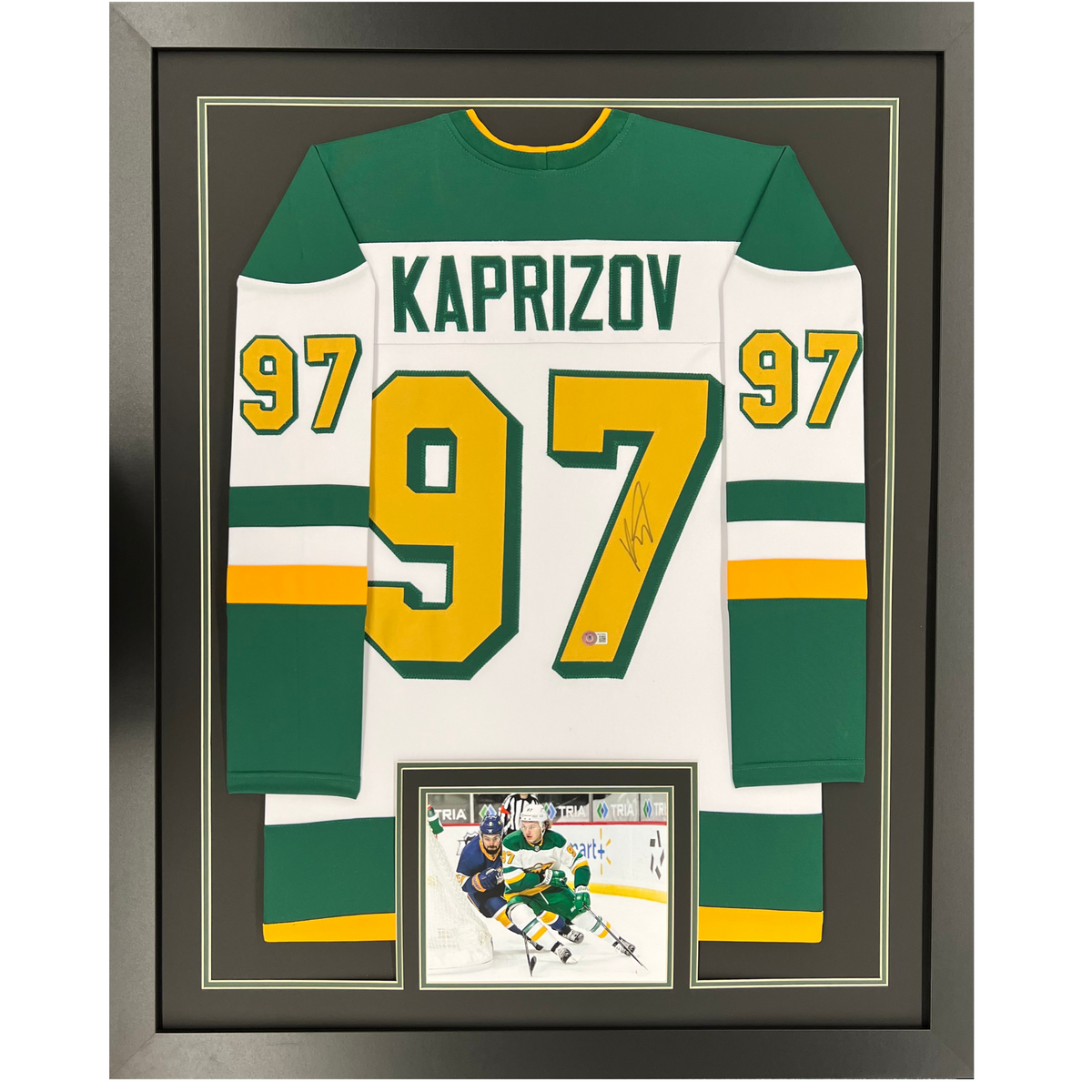 Kirill Kaprizov Signed Custom Blue Jersey — Universal Sports Auctions