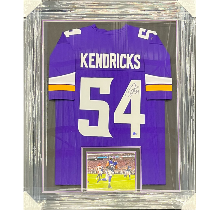 Eric Kendricks Signed & Professionally Framed Custom Purple Football Jersey