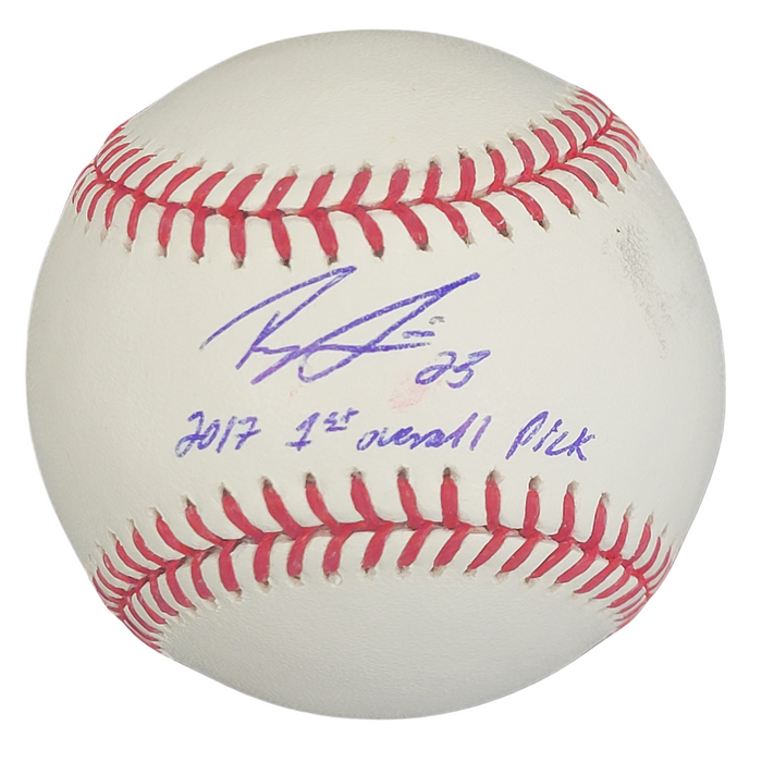 Royce Lewis Signed Official MLB Baseball w/ Inscription '2017 1st Overall Pick'