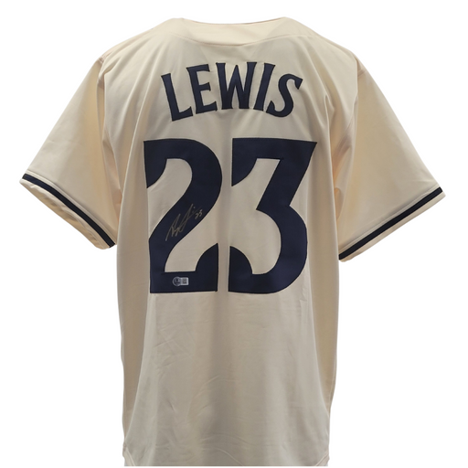 Royce Lewis Signed Custom Cream Baseball Jersey