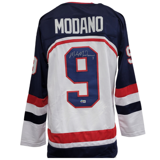 Mike Modano Signed Custom USA Hockey Jersey
