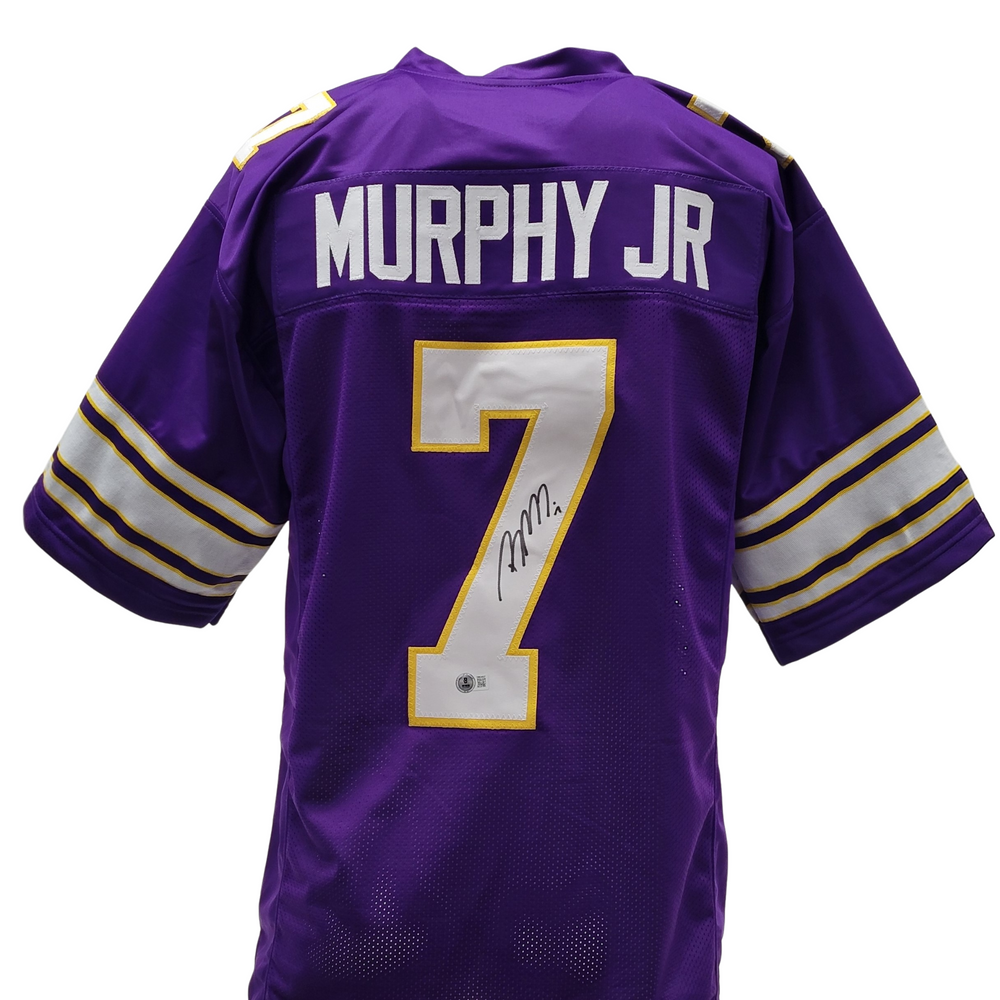 Byron Murphy Jr. Signed Custom Throwback Football Jersey