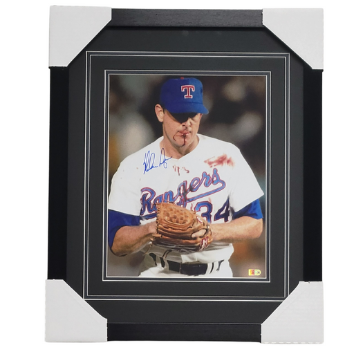 Nolan Ryan,#1, 'Bloody Face' Signed & Professionally Framed 11x14. No ticket