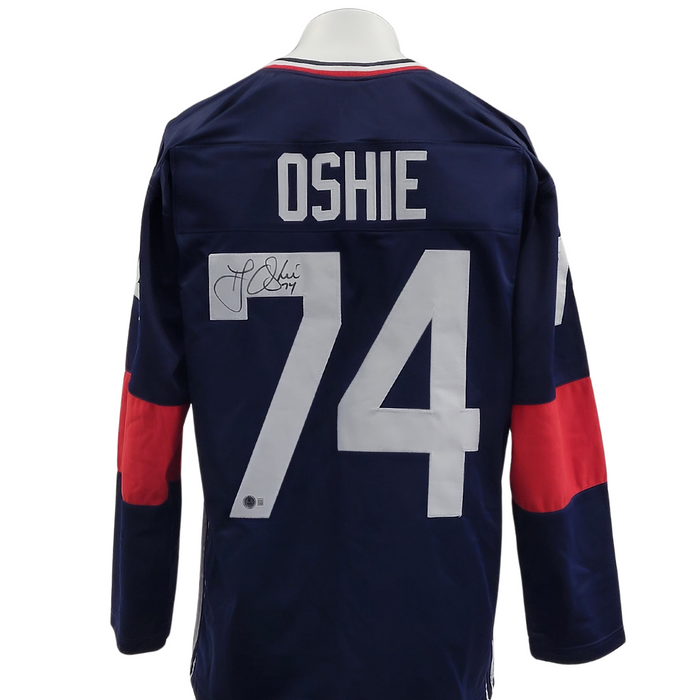 TJ Oshie Signed Custom USA Hockey Jersey