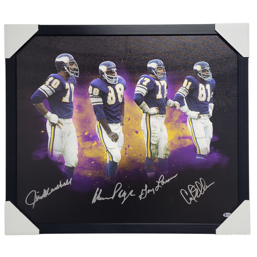 Purple People Eaters Explosion Signed Canvas