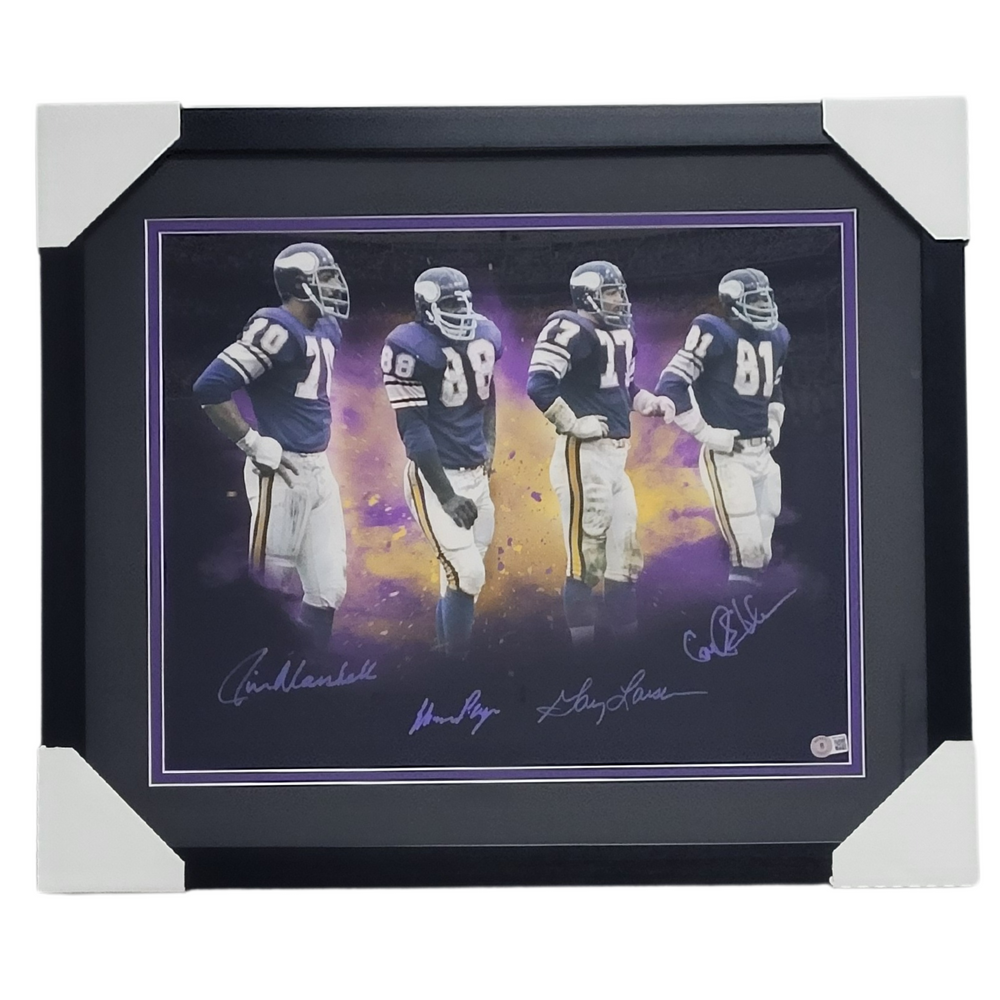 Purple People Eaters 'Explosion' Signed & Professionally Framed 16x20 Photo