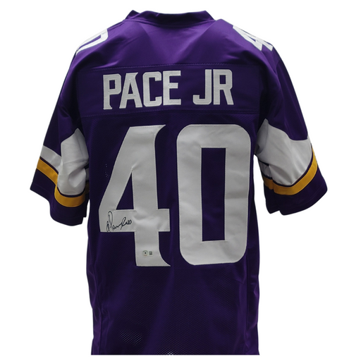 Ivan Pace Jr. Signed Custom Purple Football Jersey