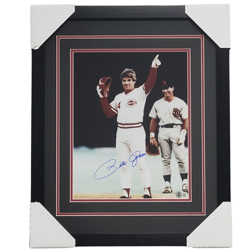 Pete Rose Signed & Professionally Framed 11x14 Photo #2