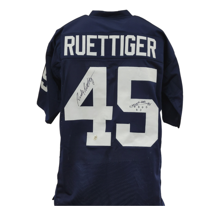 Rudy Ruettiger Signed Custom Football Jersey