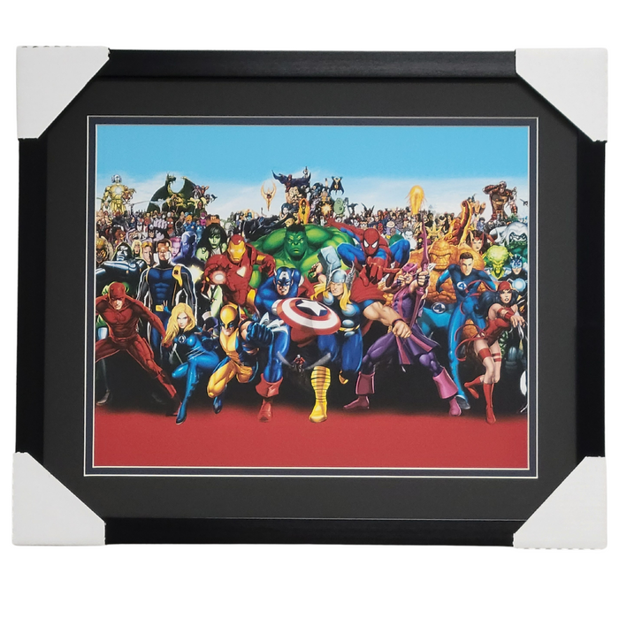 Superheroes Professionally Framed 16x20 Display