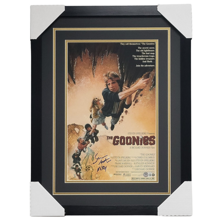 The Goonies-Sean Astin-Signed & Professionally Framed 11x17 Photo w/ Inscription Mikey