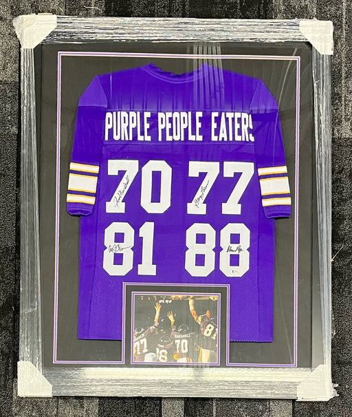 Purple People Eaters Autograghed Vikings Jersey – Latitude Sports Marketing