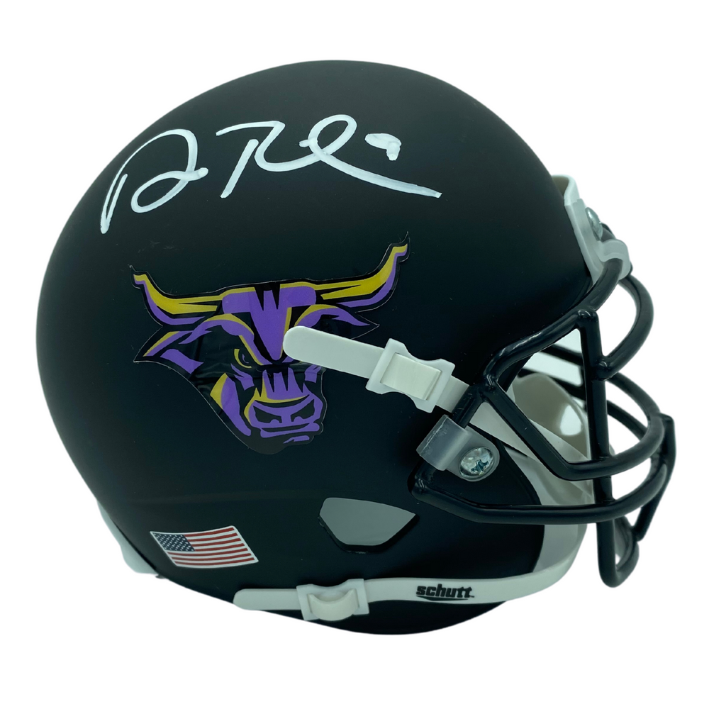 Adam Thielen Signed Minnesota College Black Mini Helmet