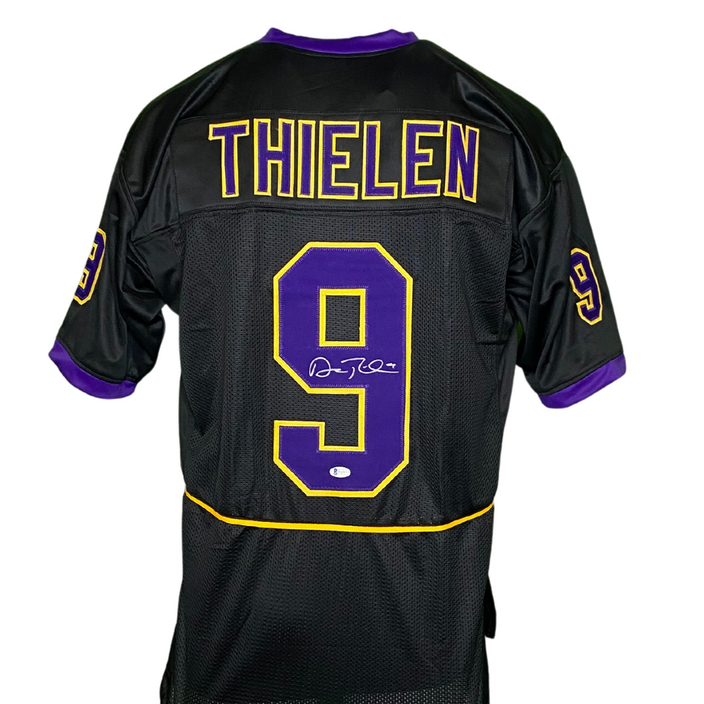 Adam Thielen Signed Custom White College Football Jersey