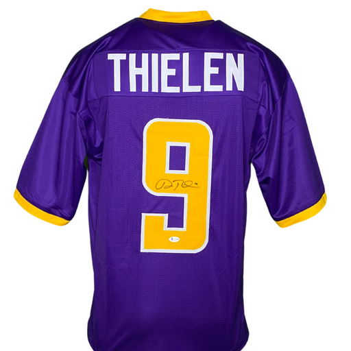 Adam Thielen Signed Custom Purple College Football Jersey