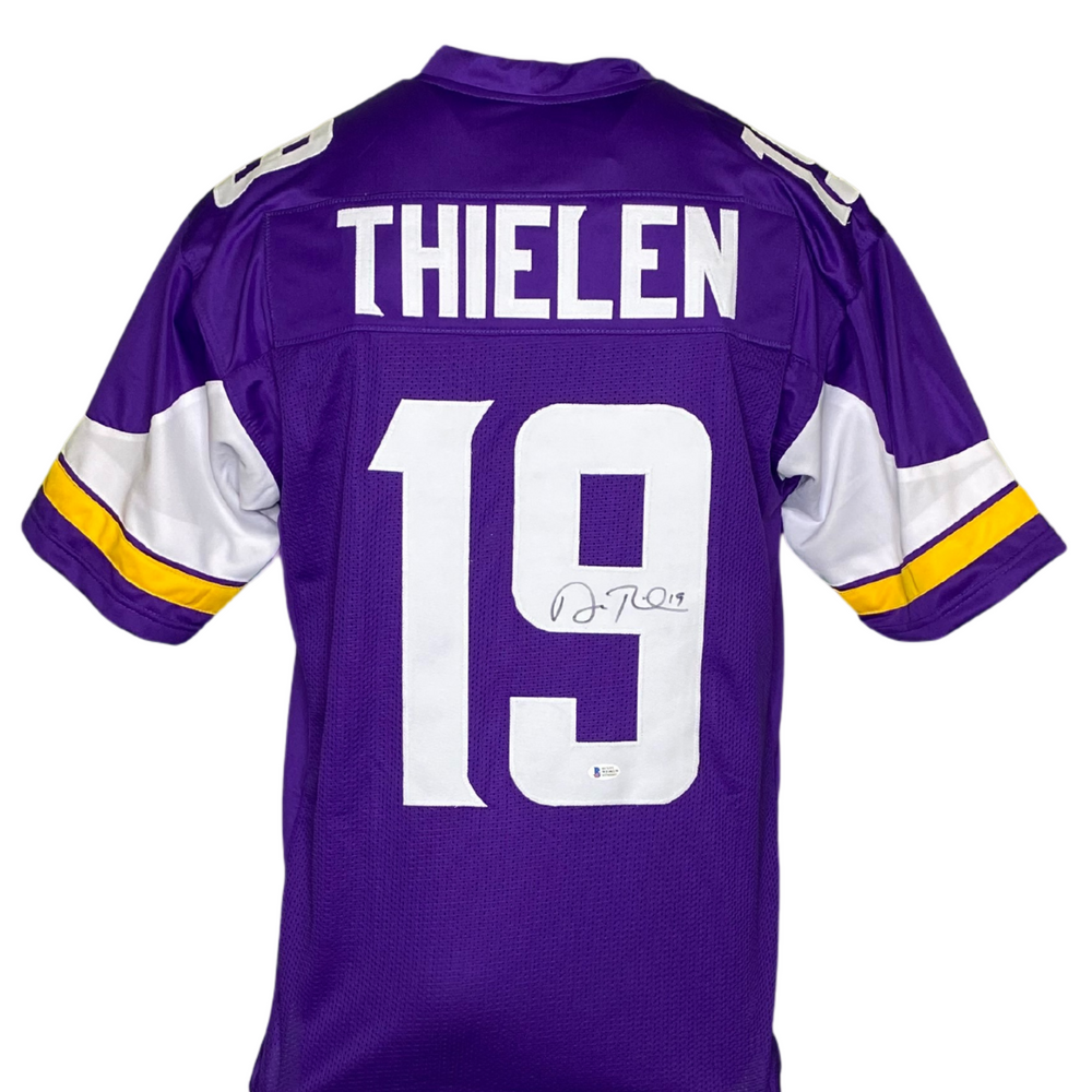 Adam Thielen Signed Custom Purple Football Jersey