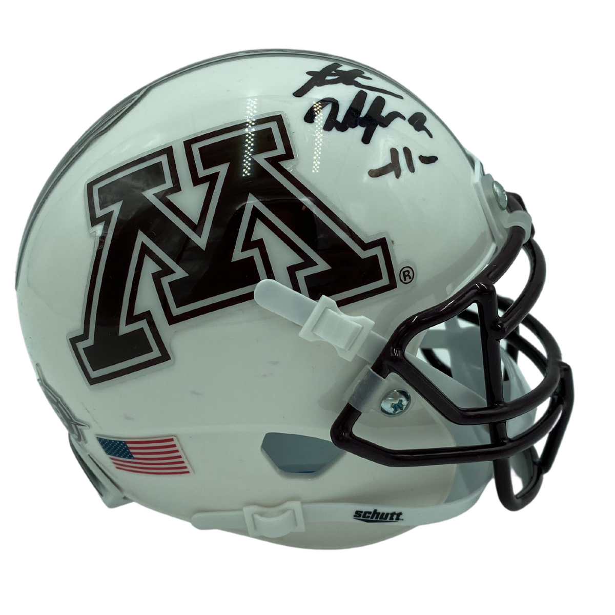 : Antoine Winfield Jr autographed signed mini helmet