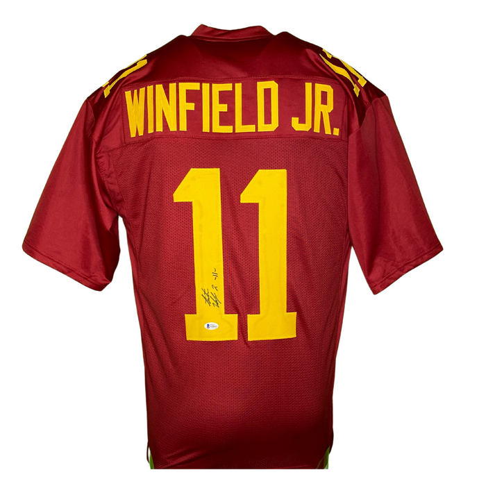 Antoine Winfield Jr Signed Custom Maroon College Football Jersey