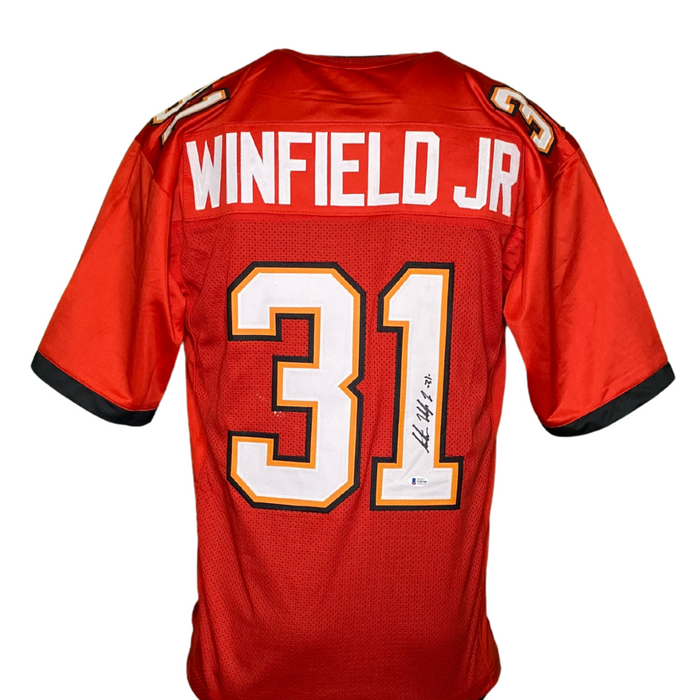 Antoine Winfield Jr Signed Custom Red Football Jersey — Elite Ink