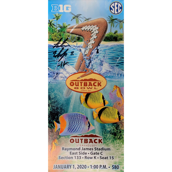 Antoine Winfield Jr Signed Authentic Outback Bowl Ticket