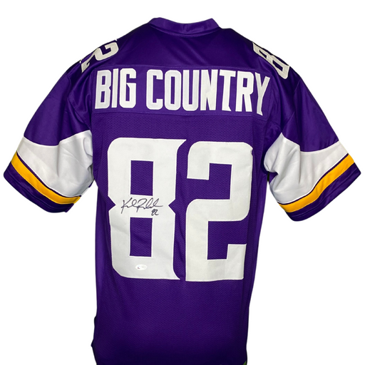 Kyle Rudolph Signed Custom Big Country Purple Football Jersey