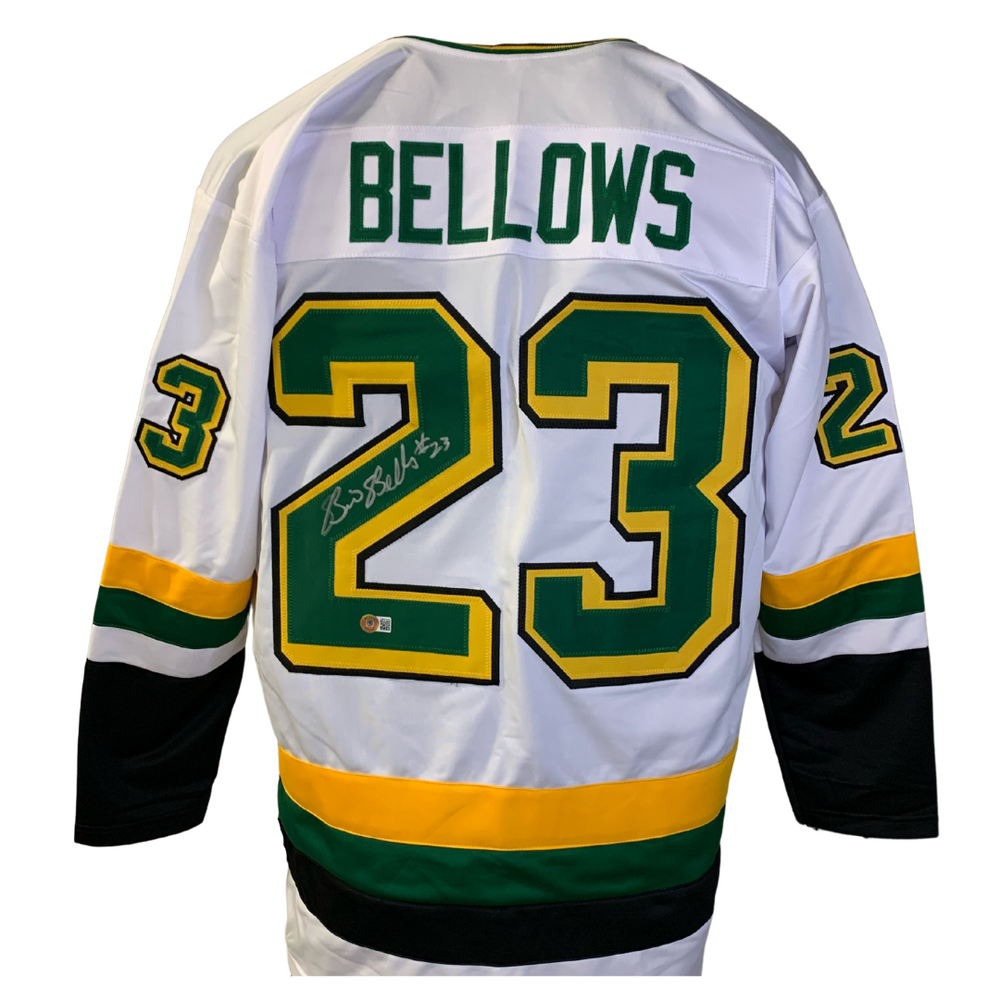 Brian Bellows Signed Custom White Hockey Jersey