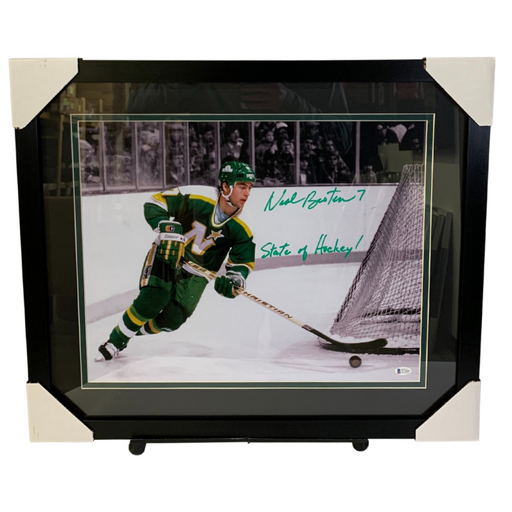 Neal Broten Signed & Professionally Framed 16x20 Photo w/ 'State of Hockey!'