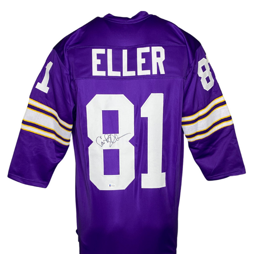 Carl Eller Signed Custom Purple Football Jersey