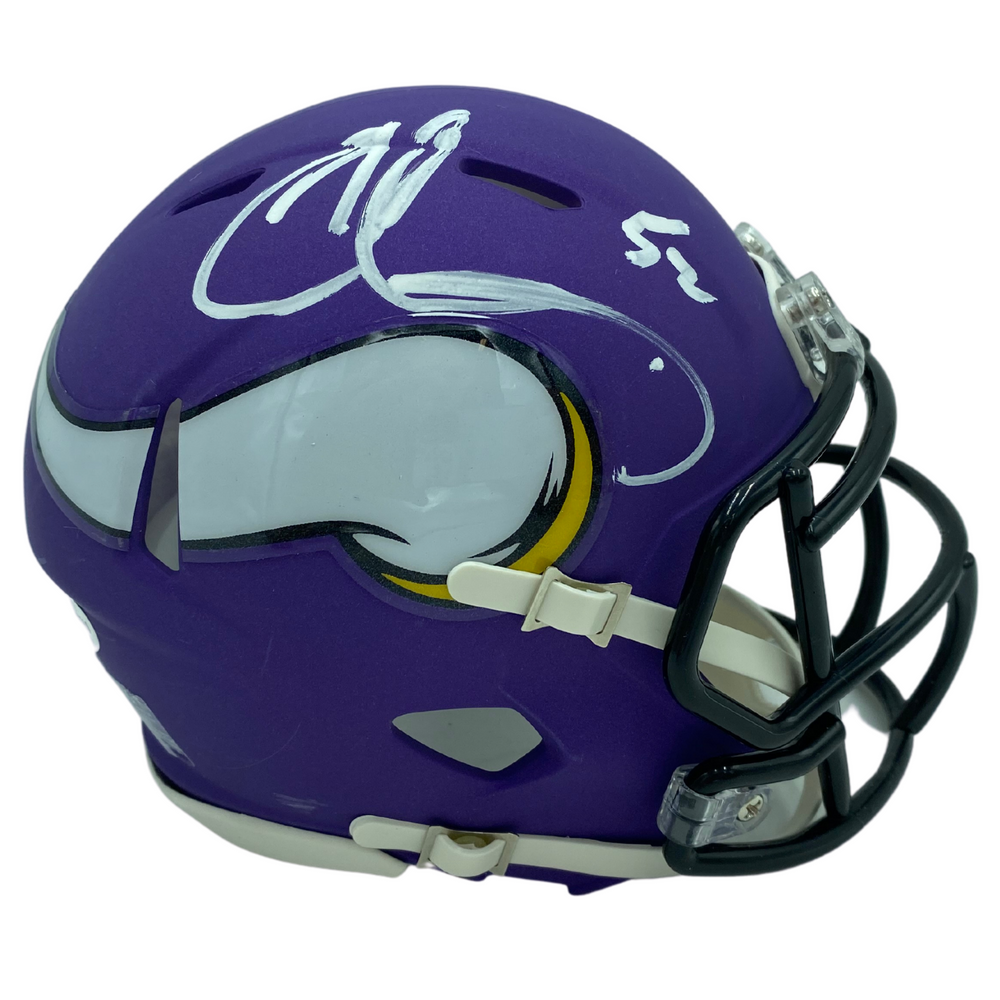 Chad Greenway Signed Minnesota Vikings Speed Mini Helmet