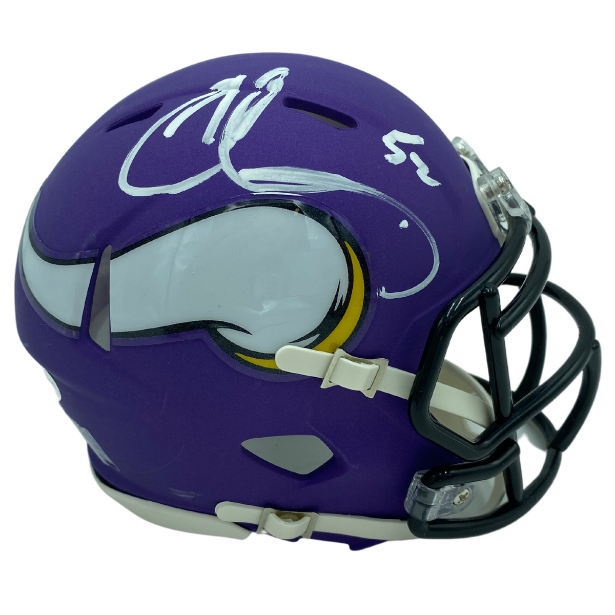 Chad Greenway Signed & Professionally Framed 1/2 Size Custom Purple  Football Jersey