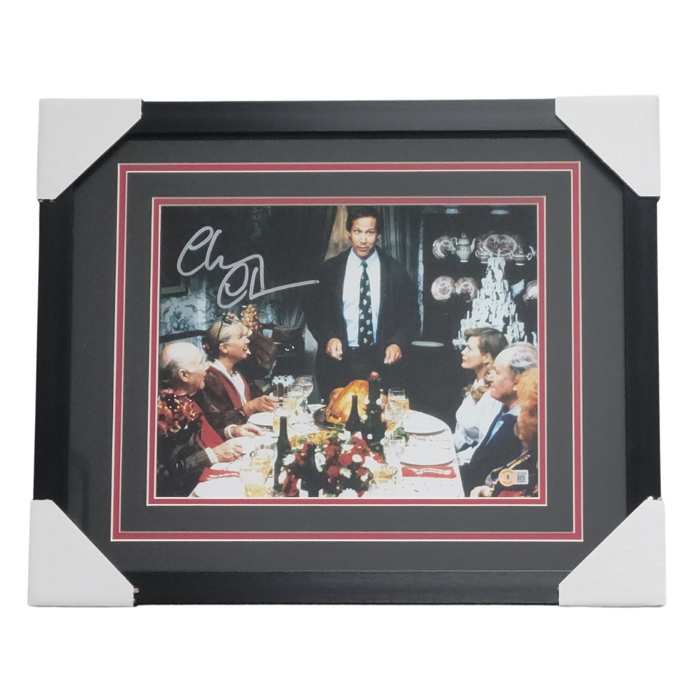 Chevy Chase Christmas Vacation Signed & Professionally Framed 11x14 Photo