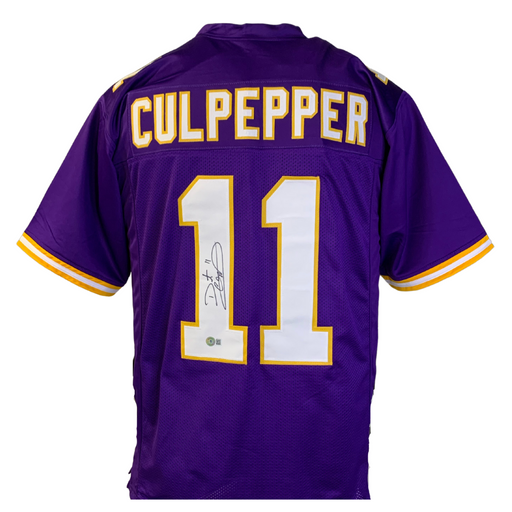 Daunte Culpepper Signed Custom Purple Football Jersey