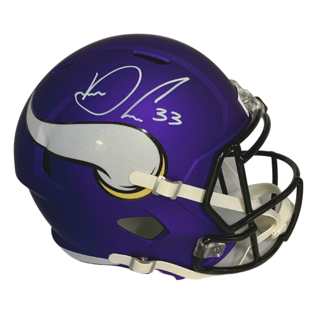 Dalvin Cook & Justin Jefferson Signed Vikings Full-Size Authentic On-Field  Carbon Fiber SpeedFlex Helmet with Visor (JSA & Cook)