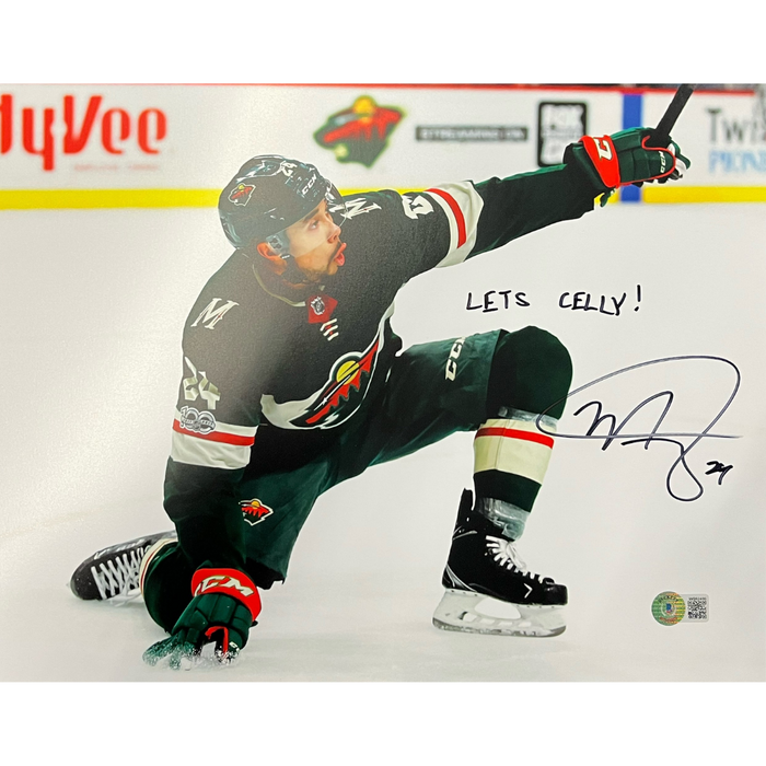 Matt Dumba Signed 11x14 Photo w/ 'Let's Celly!'